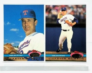 1991 Topps Baseball Stadium Club Charter Member Nolan Ryne Two Cards - Picture 1 of 2
