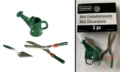 NEW MINIATURE GARDENING GARDEN YARD TOOLS Hedge Shears DOLLHOUSE DISPLAY DIORAMA — 第 1/4 张图片