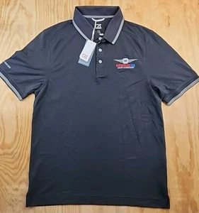 Motorplace USA Man Cave Autominiums Logo Mens Medium Black Polo Shirt - Picture 1 of 9