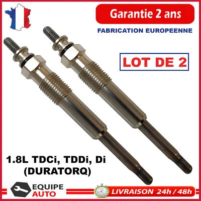 2 Bougie de Préchauffage pour Ford Focus C-MAX S-MAX 1,8 Tdci 1,8l Turbo Di TDDi - Imagen 1 de 4