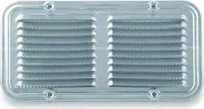 Griglia Aerazione Alluminio rettangolare in blister tasselli e viti di fissaggio - Immagine 1 di 3