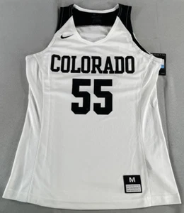 Nike Dri-FIT Colorado 55 White Black Sleeveless Basketball Jersey Womens M 80235 - Picture 1 of 10
