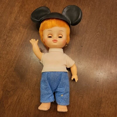 WALT DISNEY'S MOUSEKETEER Mickey Mouse Club Horsman Red Haired Boy Doll 1971 Vtg - Image 1 of 4