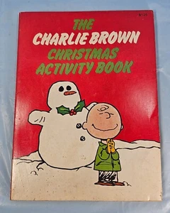 Vintage Charlie Brown Snoopy Peanuts Christmas Activity Book Unused - Picture 1 of 6