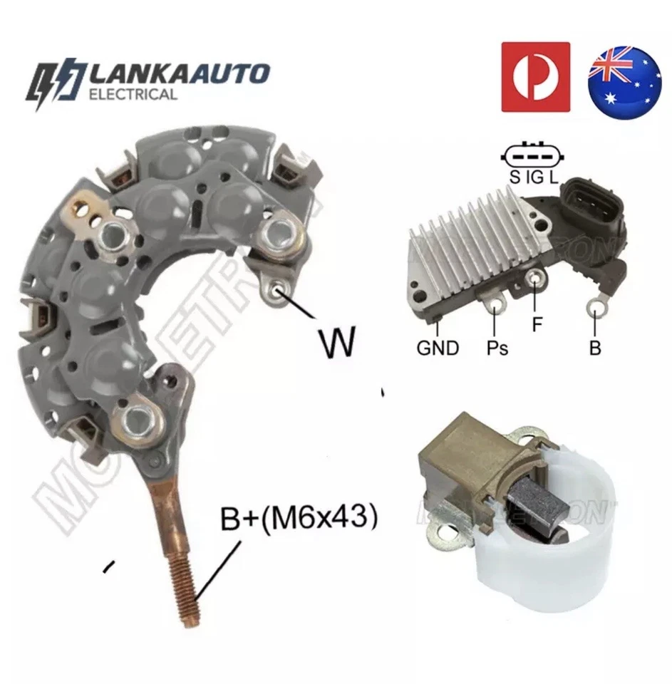 Alternator Parts For Toyota Prado KZJ95R KZJ120R 3.0L 1KZ-TE Turbo Diesel - Image 1 of 4