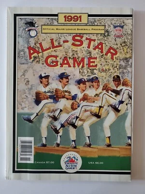 1991 MLB Baseball All-Star Game Program Toronto SkyDome Cali Angel's Vintage VG - Image 1 of 4