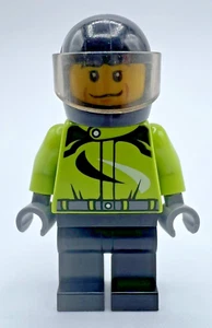 LEGO cty0475 MONSTER TRUCK DRIVER City Town Off Road Minifigure 60055 Fast Ship! - Picture 1 of 5