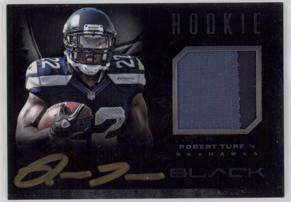 2012 Robert Turbin Black  2 Color Patch Auto  RC 19/349    #29 (A5218) - Image 1 of 1