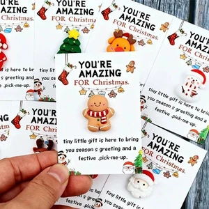 Christmas Series Holiday Cards, 10PC Little Pocket Hug Christmas Gift Cards - Bild 1 von 21