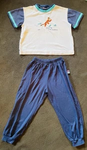 Vintage Pooh Tigger Schlafanzug Frösche Get Bouncing Little Buddies Disney 5/6 & 4/5 - Bild 1 von 15