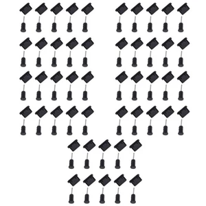 50 Paar USB Typ C Anti Staub Schutzhülle Silikon Port Stecker Cover (schwarz) - Bild 1 von 12