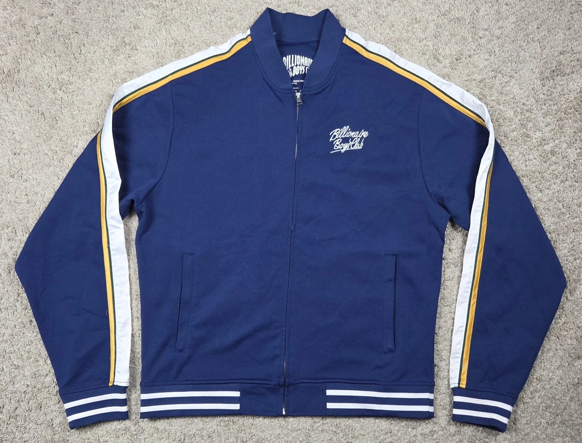 Billionaire Boys Club Track Jacket Mens 2XL Full Zip Blue Striped