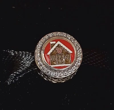 Disney Parks Mickey Gingerbread House Peppermint Christmas Pandora Charm 2025 - Image 1 of 4