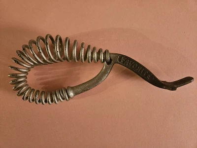 Antique Stove Wood Coal Lid Lift Handle Opener Vintage With Spring 7” See Desc. - Image 1 of 4