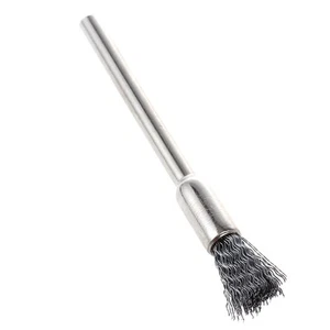 1X(Drahtbuerstenaufsatz fuer Bohrmaschinen, 3 mm, 5 Stueck Z9Z3)6471 - Zdjęcie 1 z 3