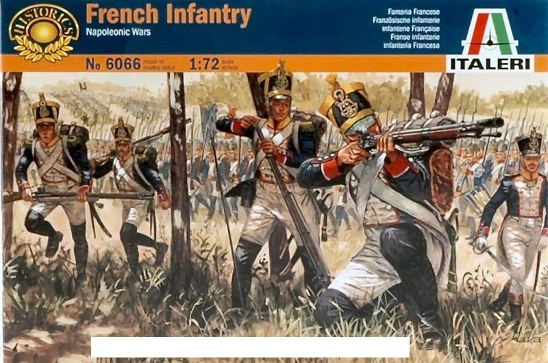 Italeri IT6066 FRENCH INFANTRY NAPOLEONIC WARS KIT 1:72 Modellino - Immagine 1 di 1