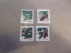 USA Used, 2010, Scott #4482-8 Xmas Holiday Evergreens, ATM Booklet (Small Size) - Picture 1 of 1