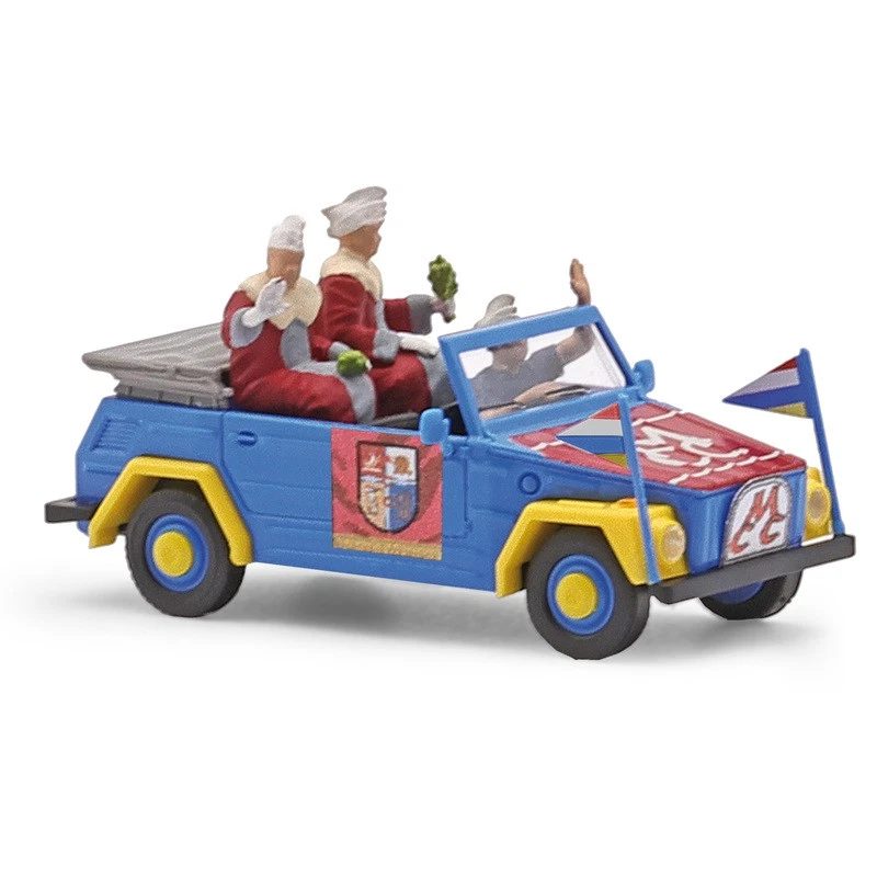 Busch 52730 - 1/87 VW 181 Kurierwagen, Carnevale Magonza, Rosso - Nuovo - Immagine 1 di 1