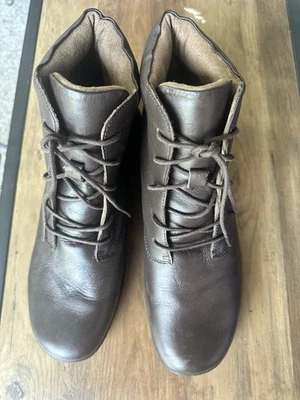 Array Mujer Marrón Botines Botines Cuero Superior Talla 12 Foto 1 de 4