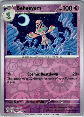 Beheeyem 074/162 Reverse Holo Uncommon SV05: Temporal Forces NM - Image 1 of 2