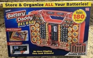 180 Battery Daddy Storage System Caddy Organizer with Case / Built In Tester NEW - Picture 1 of 3