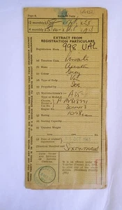 Austin Saloon A35 Log Book RF60 Dated 1963 - Picture 1 of 3