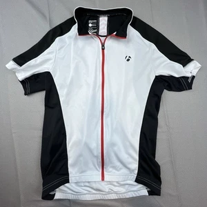 Bontrager Jersey Mens Small White Profila Cycling Semi Fitted Full Zip Racing - Picture 1 of 4