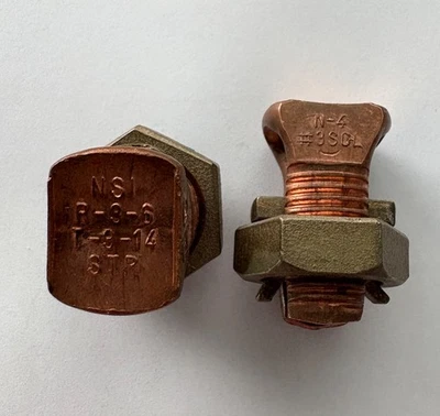 Lot of 35 NSI ~ N4 Split Bolt Connector #4 AWG - Image 1 of 3