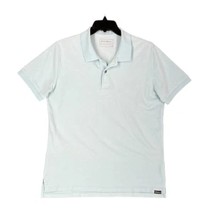 Eddie Bauer Polo Shirt Mens L Light Blue Classic Fit Everyday Essential Casual - Picture 1 of 10