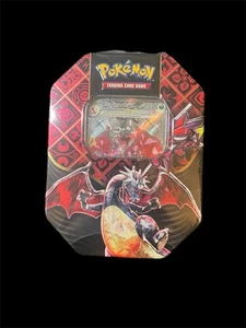 Pokemon TCG Paldean Fates CHARIZARD EX Tin Safe Ship - Picture 1 of 5