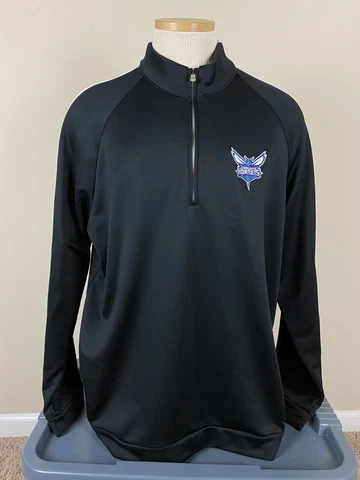 Adidas Golf Climalite Charlotte Hornets 1/4 Zip Long Sleeve Pullover Men’s XL Cover