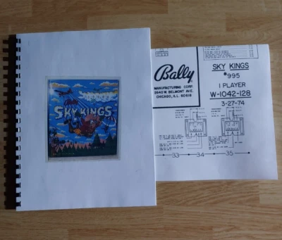 Sky Kings Pinball Machine Manual & Schematics - Bally - Image 1 of 4