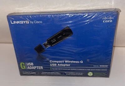 Linksys WUSB54GC Compact Wireless-G USB Cisco WIFI Network Adapter Wireless New - Image 1 of 4