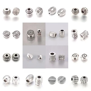 50Pc Antique Silver Tibetan Style Lead Free Nickel Free Cadmium Free Alloy Beads - Picture 1 of 38