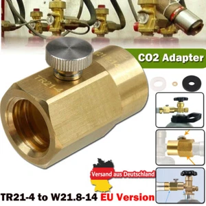 CO2 Adapter TR21-4 to W21.8-14 Wassersprudler Befüllung von Soda Club Zuhause EU - Picture 1 of 8