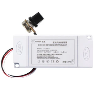 DC 6-30V Fan Motor Speed Controller Blower Oven Thermostat Control 12V 24V 1-6A - Picture 1 of 7