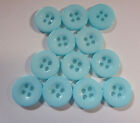 12 x 13mm 4-hole flat back Resin buttons - various colours