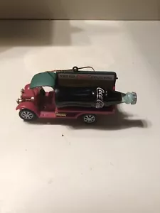 North Pole Coca-Cola Bottling Works Delivery Truck Ornament. 1997 Missing Santa - Picture 1 of 5