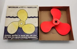 Original 1958 - 1966 MICHIGAN PJ 10 P OMC 3 Blade Propeller Johnson Evinrude NEW - Foto 1 di 7
