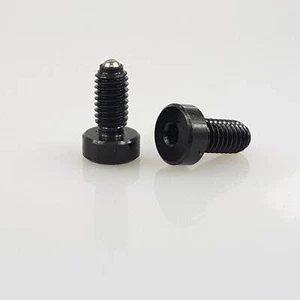 Federnde Druckstücke mit Kopf u. ISK M5x17 Stahl brüniert - normaler Federdruck - Bild 1 von 2