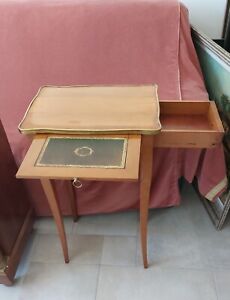 Ancienne table d appoint - bois tablette
