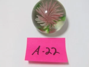 A-22 OLD VINTAGE GLASS BLOWN ART PAPER WEIGHT MULTI COLOR FLOWER DESIGN - Picture 1 of 1