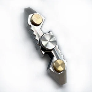 TITANER Titanium Gyroscope Fingertips Spinning Top Gearwheel Toy Pry Bar Tool - Picture 1 of 11