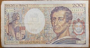 BILLET DE 200 FRANCS MONTESQUIEU 1992 (BILL 133) FRANCE - Imagen 1 de 4