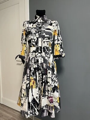 Prada Printed Midi Length Cotton Dress It 40 Us 4 Uk 8 - Image 1 of 4