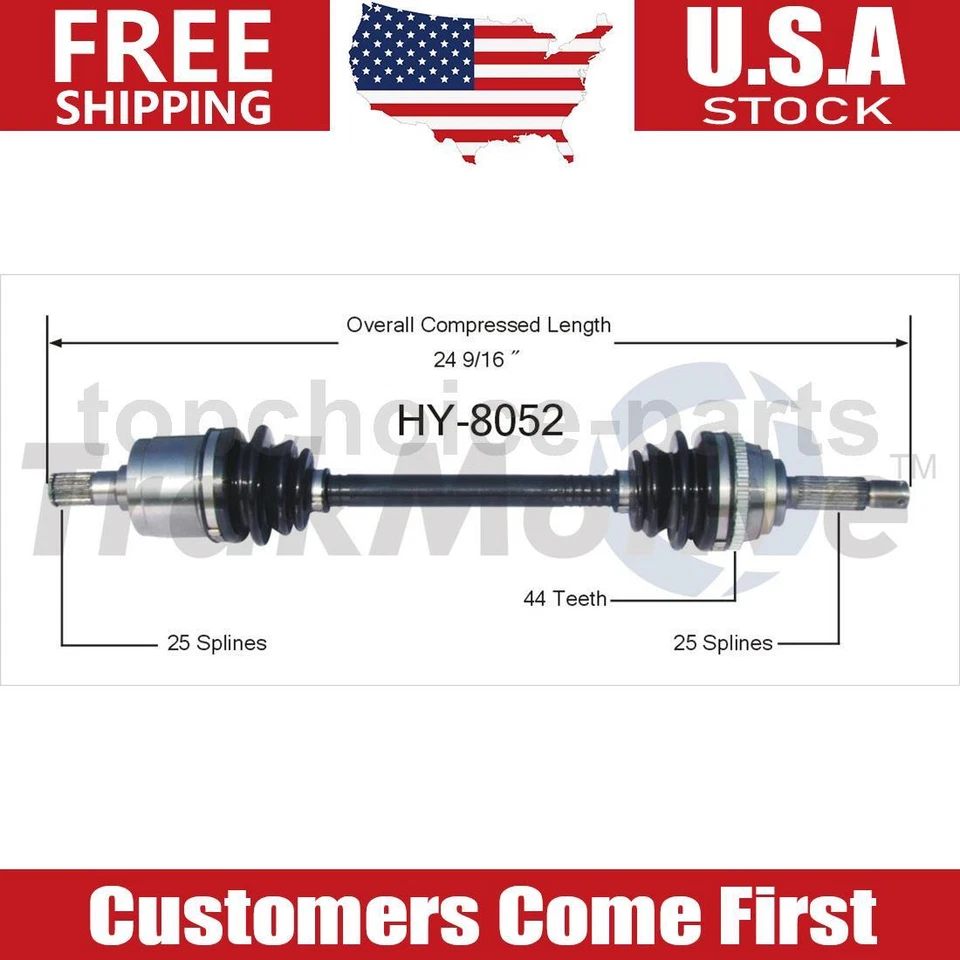 Eje CV delantero izquierdo OE para Hyundai Accent 1,5 L transmisión manual 2000-2003 Foto 1 de 1