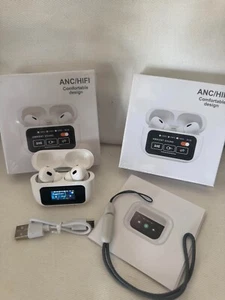 New Smart Touch Screen Earbuds Bluetooth 5.4 Headset ANC Wireless Headphones - Picture 1 of 5