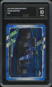 2021 Topps Chrome Sapphire F1 #105 Eszteban Ocon Gem Mint 10 - Picture 1 of 2