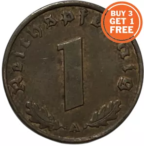 1 GERMAN REICHSPFENNIG FROM 1936-1940 - CHOICE OF DATE - GERMANY - Picture 1 of 2