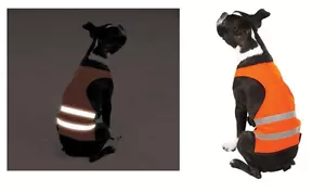 Gilet di sicurezza cane riflettente arancione campo, caccia, passeggiate notturne luminosi! Visibilità! - Foto 1 di 4